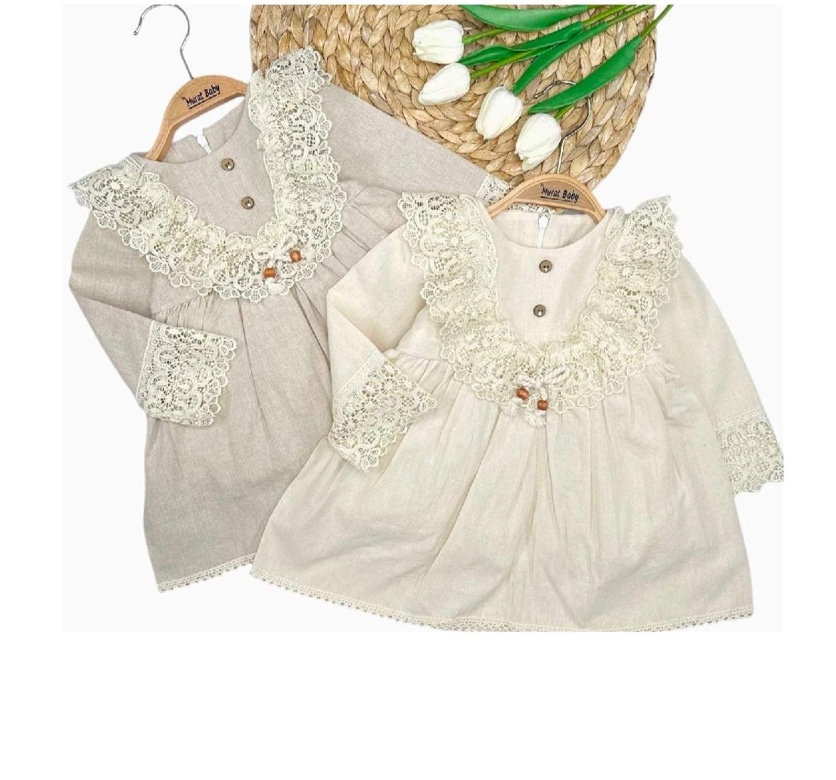 Embroidered dress (3-6-9-12 months)