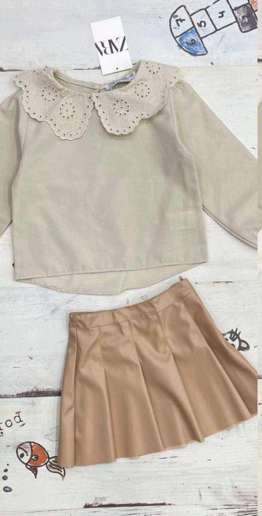 Beige Elegance Set by Zara ( 4-7 years )