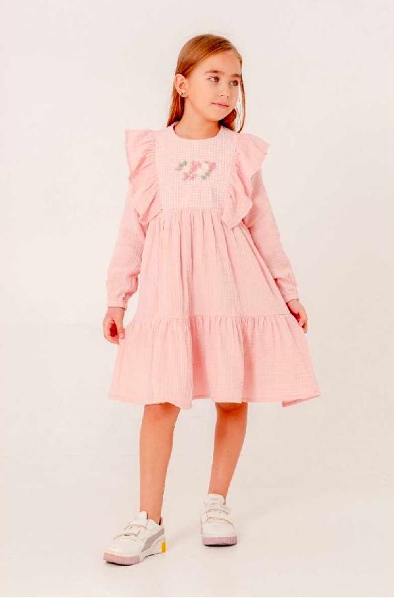 Ruffle trim dress (7-8-9-10 years)